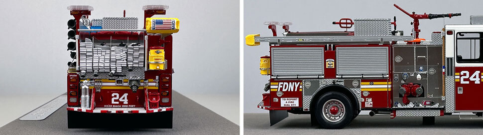 1:50 scale FDNY Seagrave Engine 24 close up pictures 9-10