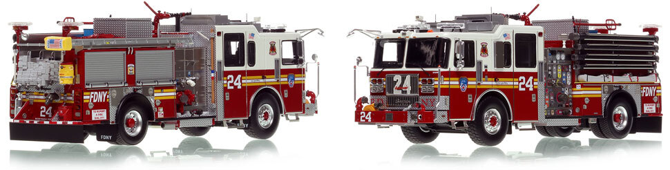 FDNY Engine 24 in Manhattan is a museum grade 1:50 scale model