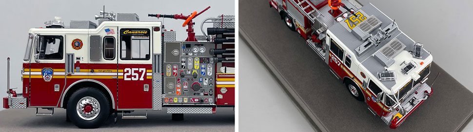 1:50 scale FDNY Seagrave Engine 257 close up pictures 5-6