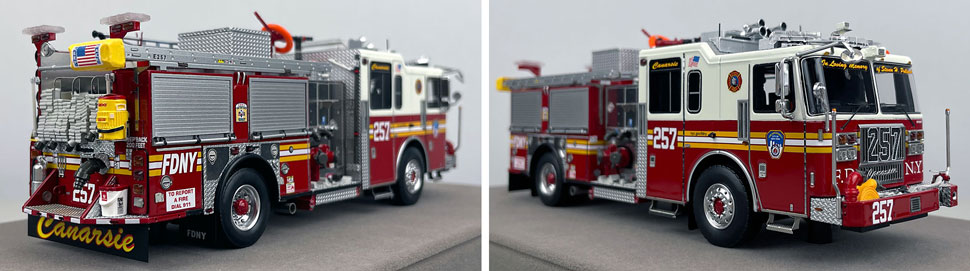 1:50 scale FDNY Seagrave Engine 257 close up pictures 11-12