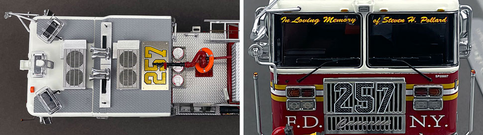 1:50 scale FDNY Seagrave Engine 257 close up pictures 13-14