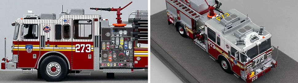 1:50 scale FDNY Seagrave Engine 273 close up pictures 5-6