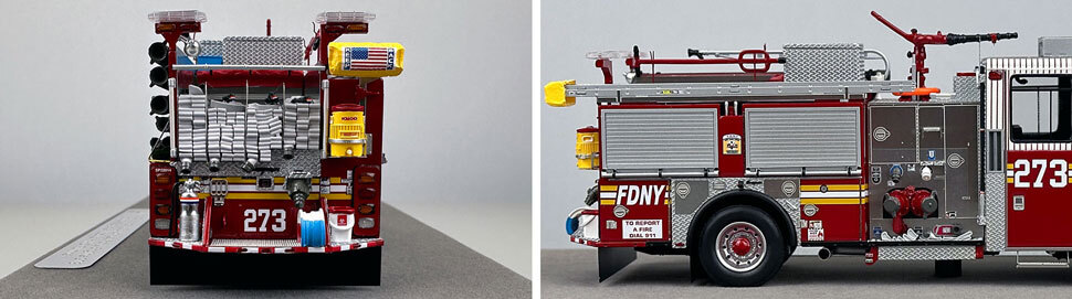 1:50 scale FDNY Seagrave Engine 273 close up pictures 9-10