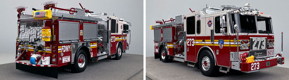 1:50 scale FDNY Seagrave Engine 273 close up pictures 11-12