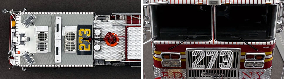 1:50 scale FDNY Seagrave Engine 273 close up pictures 13-14