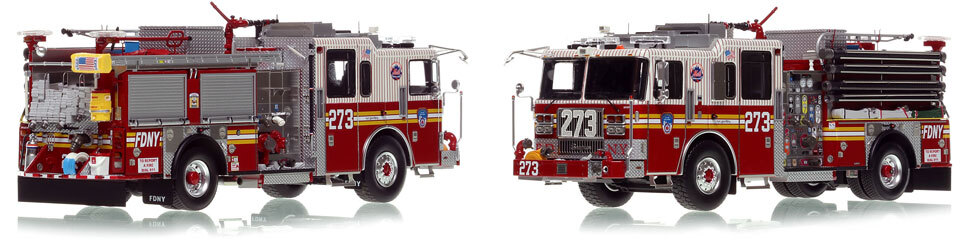 FDNY Engine 273 in Queens is a museum grade 1:50 scale model