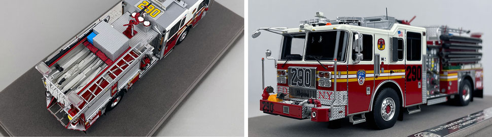 1:50 scale FDNY Seagrave Engine 290 close up pictures 3-4