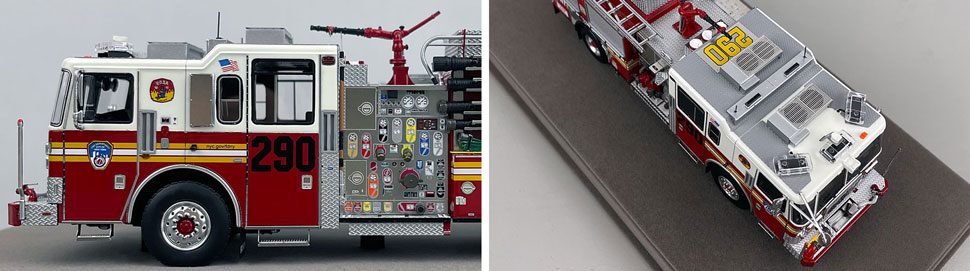 1:50 scale FDNY Seagrave Engine 290 close up pictures 5-6