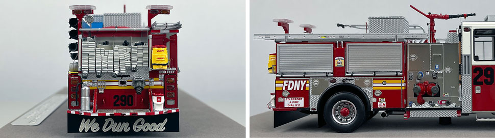 1:50 scale FDNY Seagrave Engine 290 close up pictures 9-10