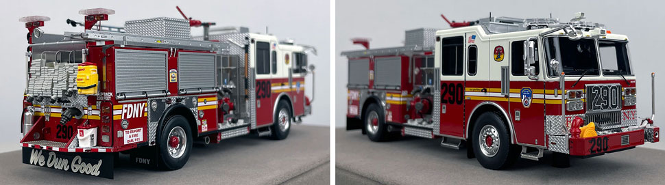 1:50 scale FDNY Seagrave Engine 290 close up pictures 11-12