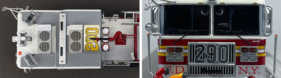 1:50 scale FDNY Seagrave Engine 290 close up pictures 13-14