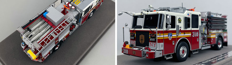 1:50 scale FDNY Seagrave Engine 318 close up pictures 3-4