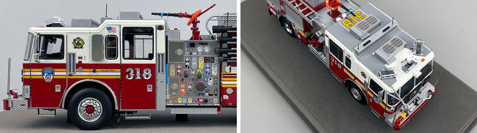 1:50 scale FDNY Seagrave Engine 318 close up pictures 5-6