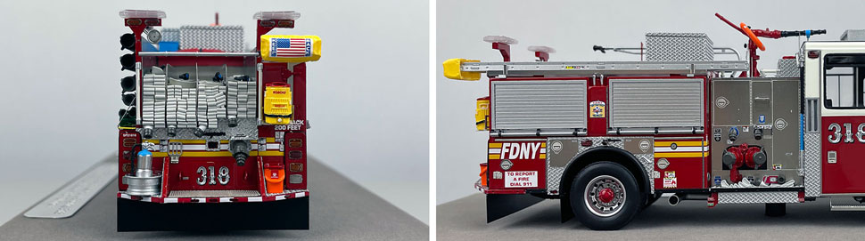 1:50 scale FDNY Seagrave Engine 318 close up pictures 9-10