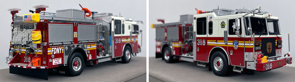 1:50 scale FDNY Seagrave Engine 318 close up pictures 11-12