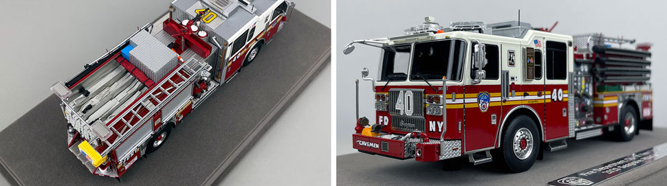 1:50 scale FDNY Seagrave Engine 40 close up pictures 3-4