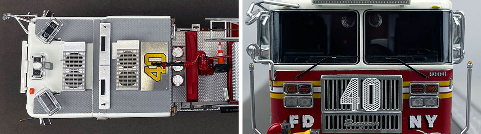 1:50 scale FDNY Seagrave Engine 40 close up pictures 13-14