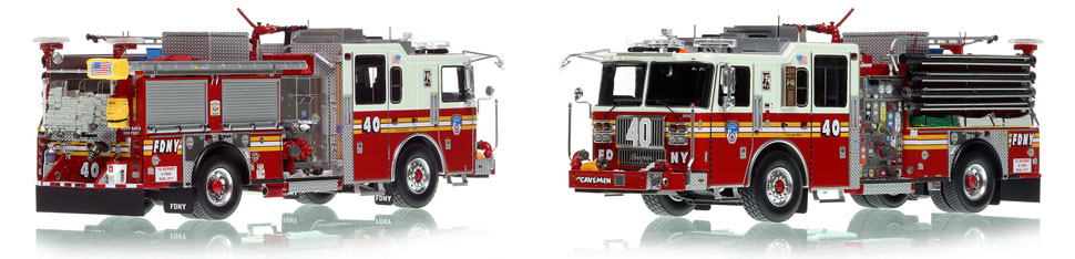 FDNY Engine 40 in Manhattan is a museum grade 1:50 scale model