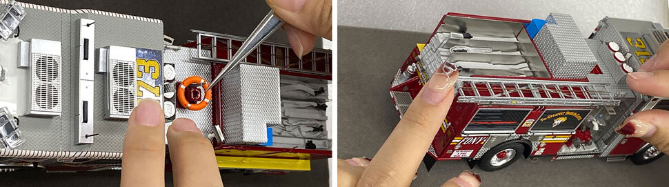 FDNY 2021-2022 Seagrave Engine scale model assembly line pictures 3-4 FDNY 2021-2022 Seagrave Engine scale model assembly line pictures 3-4