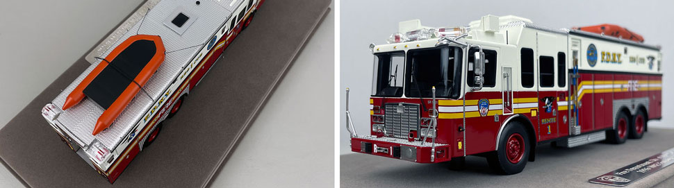 1:50 scale FDNY 1996 HME Rescue 1 close up pictures 3-4