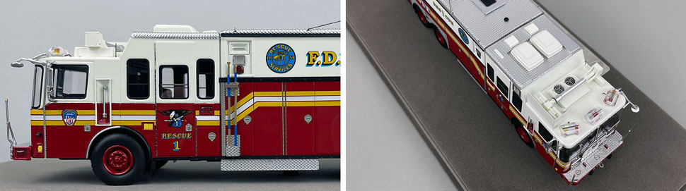 1:50 scale FDNY 1996 HME Rescue 1 close up pictures 5-6