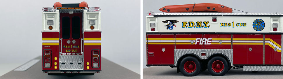 1:50 scale FDNY 1996 HME Rescue 1 close up pictures 9-10