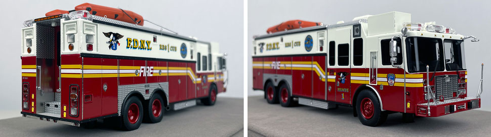 1:50 scale FDNY 1996 HME Rescue 1 close up pictures 11-12