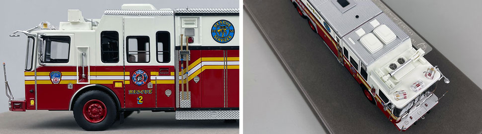 1:50 scale FDNY 1996 HME Rescue 2 close up pictures 5-6