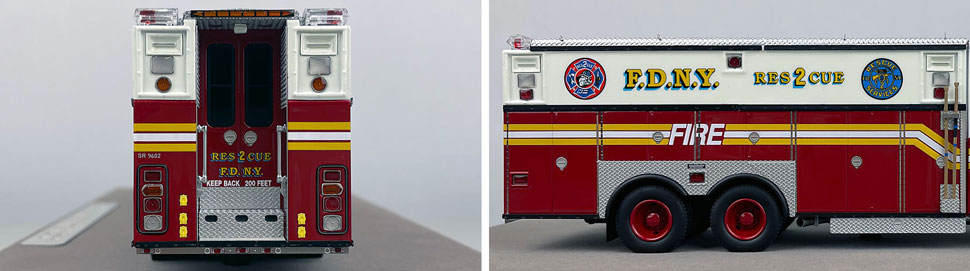 1:50 scale FDNY 1996 HME Rescue 2 close up pictures 9-10