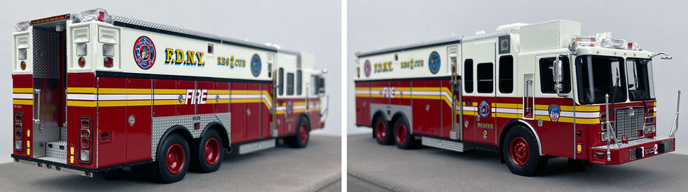 1:50 scale FDNY 1996 HME Rescue 2 close up pictures 11-12