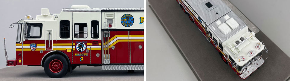 1:50 scale FDNY 1996 HME Rescue 3 close up pictures 5-6