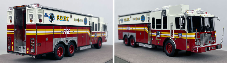 1:50 scale FDNY 1996 HME Rescue 3 close up pictures 11-12