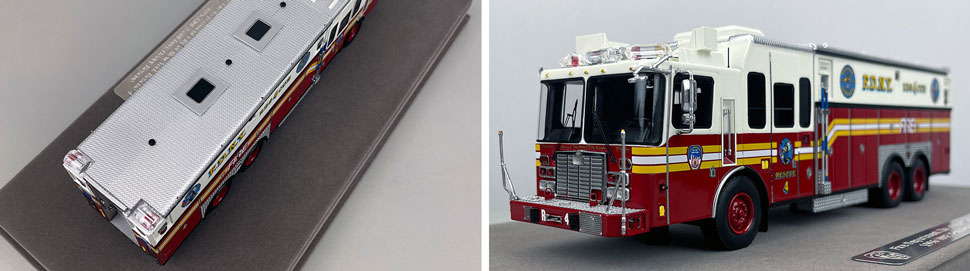 1:50 scale FDNY 1996 HME Rescue 4 close up pictures 3-4