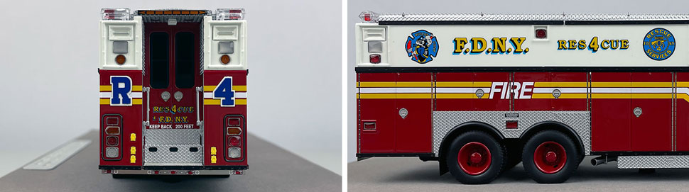 1:50 scale FDNY 1996 HME Rescue 4 close up pictures 9-10