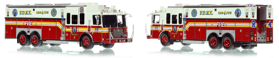 FDNY's 1996 HME Rescue 4 is a museum grade 1:50 scale model