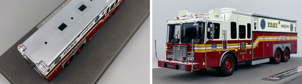 1:50 scale FDNY 1996 HME Rescue 5 close up pictures 3-4