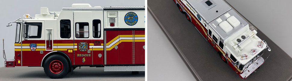 1:50 scale FDNY 1996 HME Rescue 5 close up pictures 5-6