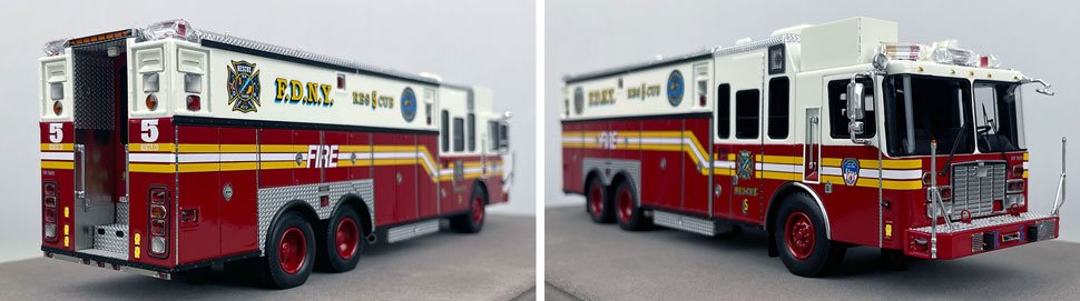 1:50 scale FDNY 1996 HME Rescue 5 close up pictures 11-12