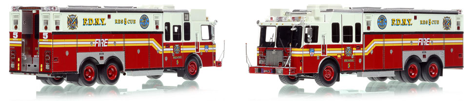 FDNY's 1996 HME Rescue 5 is a museum grade 1:50 scale model