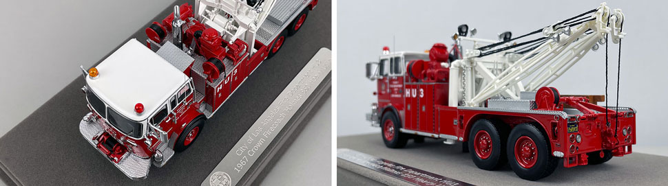 Closeup pictures 7-8 of the City of Los Angeles Fire Department 1967 Crown Firecoach Heavy Utility 3 scale model