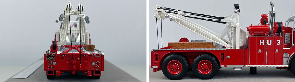 Closeup pictures 9-10 of the City of Los Angeles Fire Department 1967 Crown Firecoach Heavy Utility 3 scale model