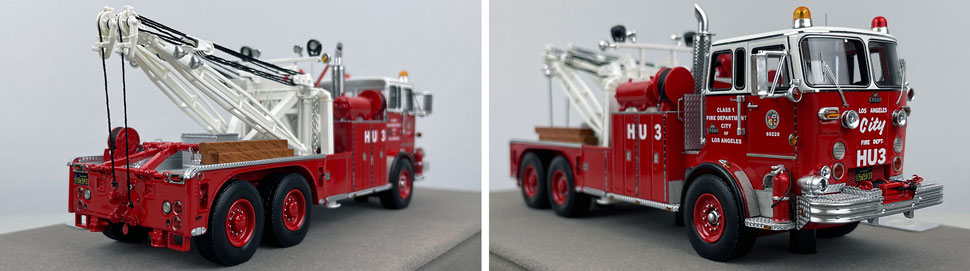 Closeup pictures 11-12 of the City of Los Angeles Fire Department 1967 Crown Firecoach Heavy Utility 3 scale model