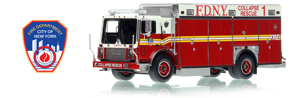 Order your FDNY Collapse Rescue 1 in 1:50 scale today!