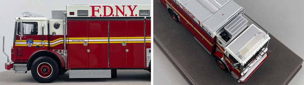 1:50 scale FDNY 2005 Collapse Rescue 1 close up pictures 5-6