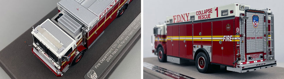 1:50 scale FDNY 2005 Collapse Rescue 1 close up pictures 7-8