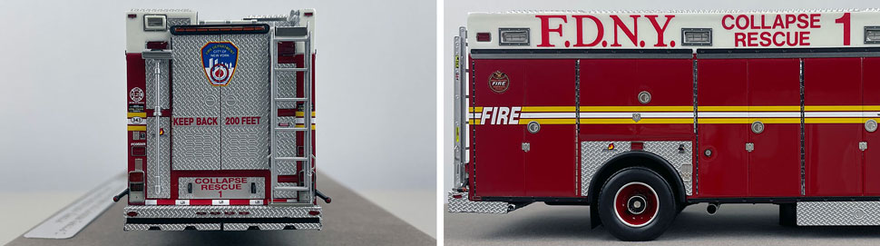 1:50 scale FDNY 2005 Collapse Rescue 1 close up pictures 9-10