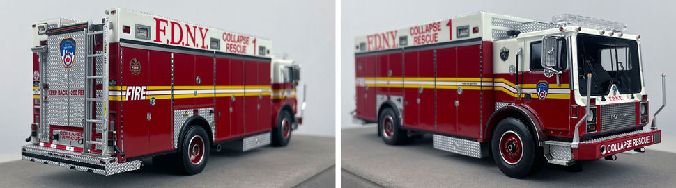 1:50 scale FDNY 2005 Collapse Rescue 1 close up pictures 11-12