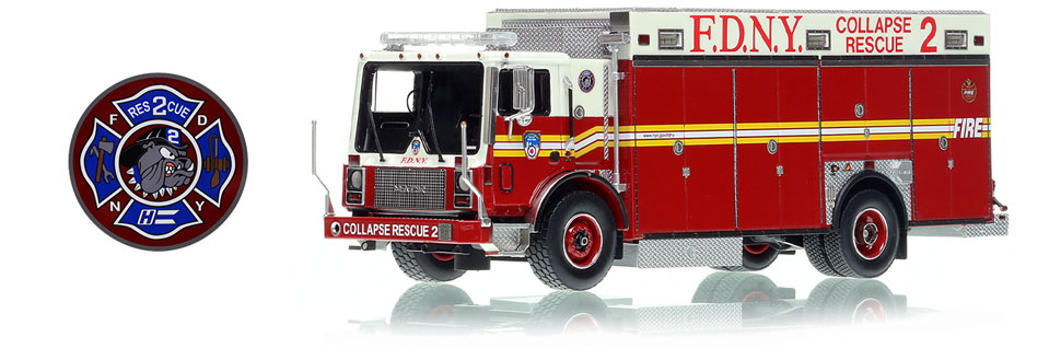 FDNY's 2005 Mack MR/Ferrara Collapse Rescue 2 in 1:50 scale