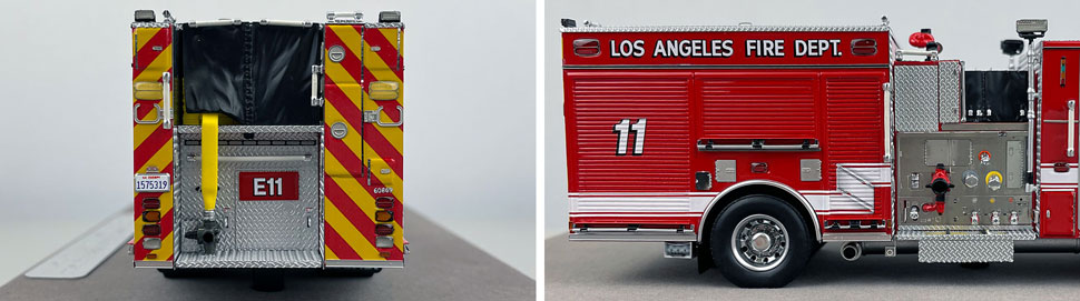 Closeup pictures 9-10 of the City of Los Angeles Fire Department Pierce Engine 11 scale model