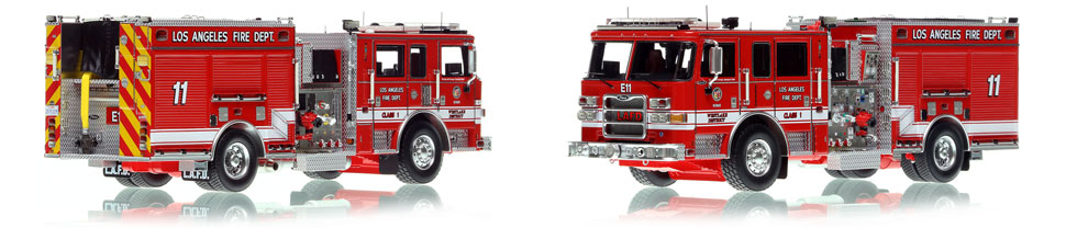 City of Los Angeles Pierce Arrow XT Engine 11 scale model is hand-crafted and intricately detailed.